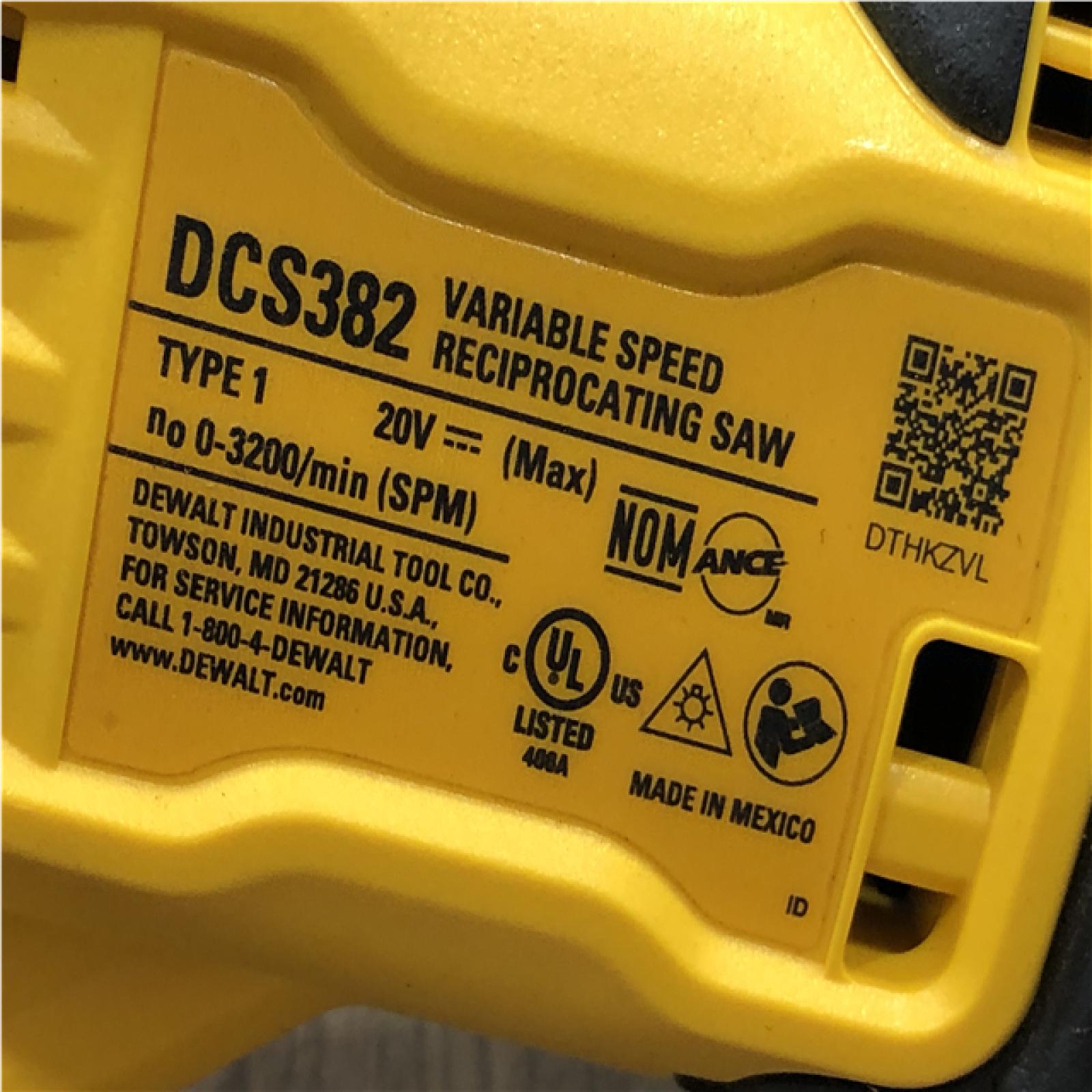AS-IS DEWALT 20V MAX Cordless Brushless Reciprocating Saw (Tool Only)