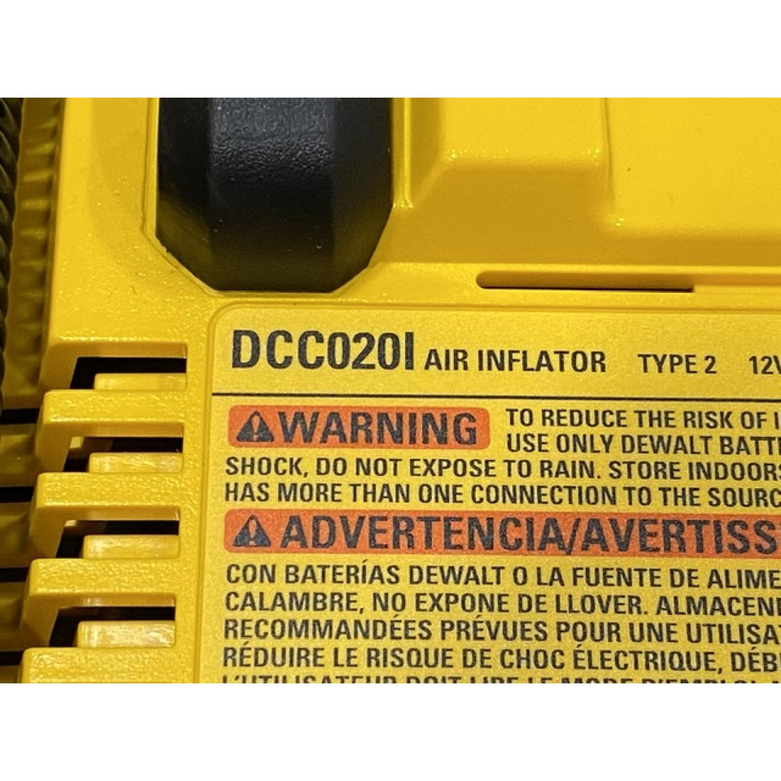 AS-IS DEWALT 20V MAX Cordless Electric Portable Inflator (Tool Only)