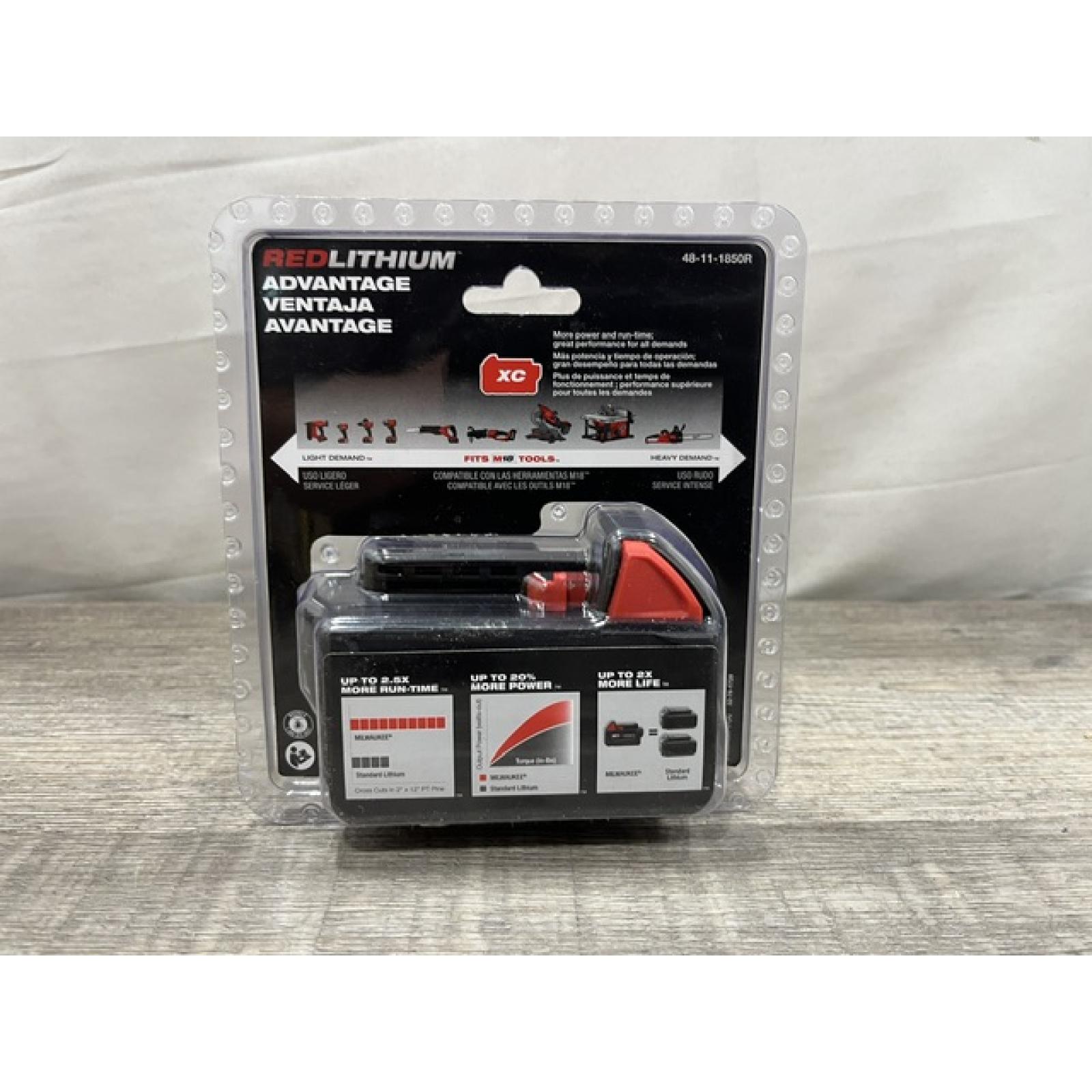 NEW - Milwaukee 18-Volt 5.0 Ah Lithium-Ion XC Extended Capacity Battery Pack