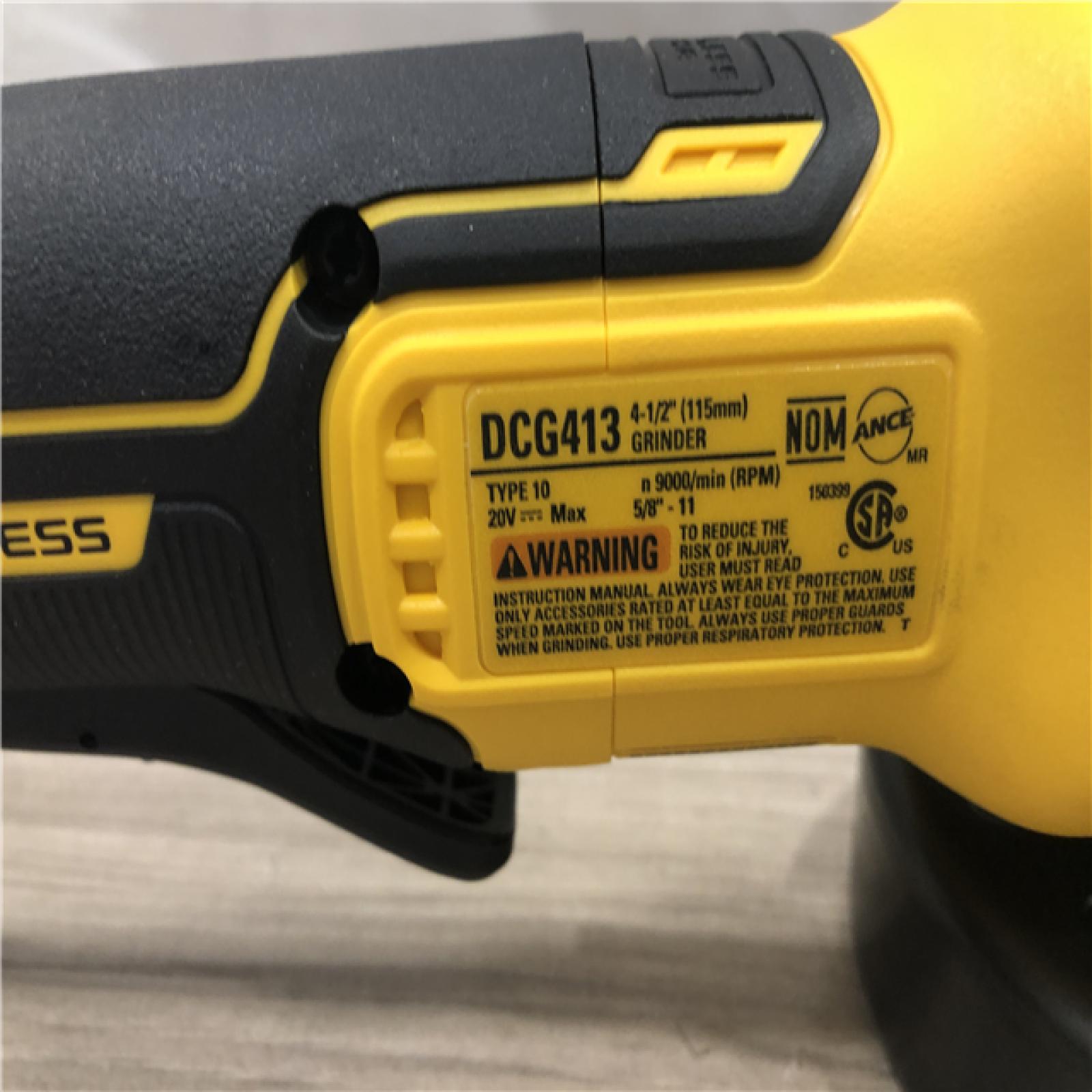 AS-IS DeWalt 20-Volt MAX XR Cordless 4-1/2 in. Small Angle Grinder (Tool-Only)