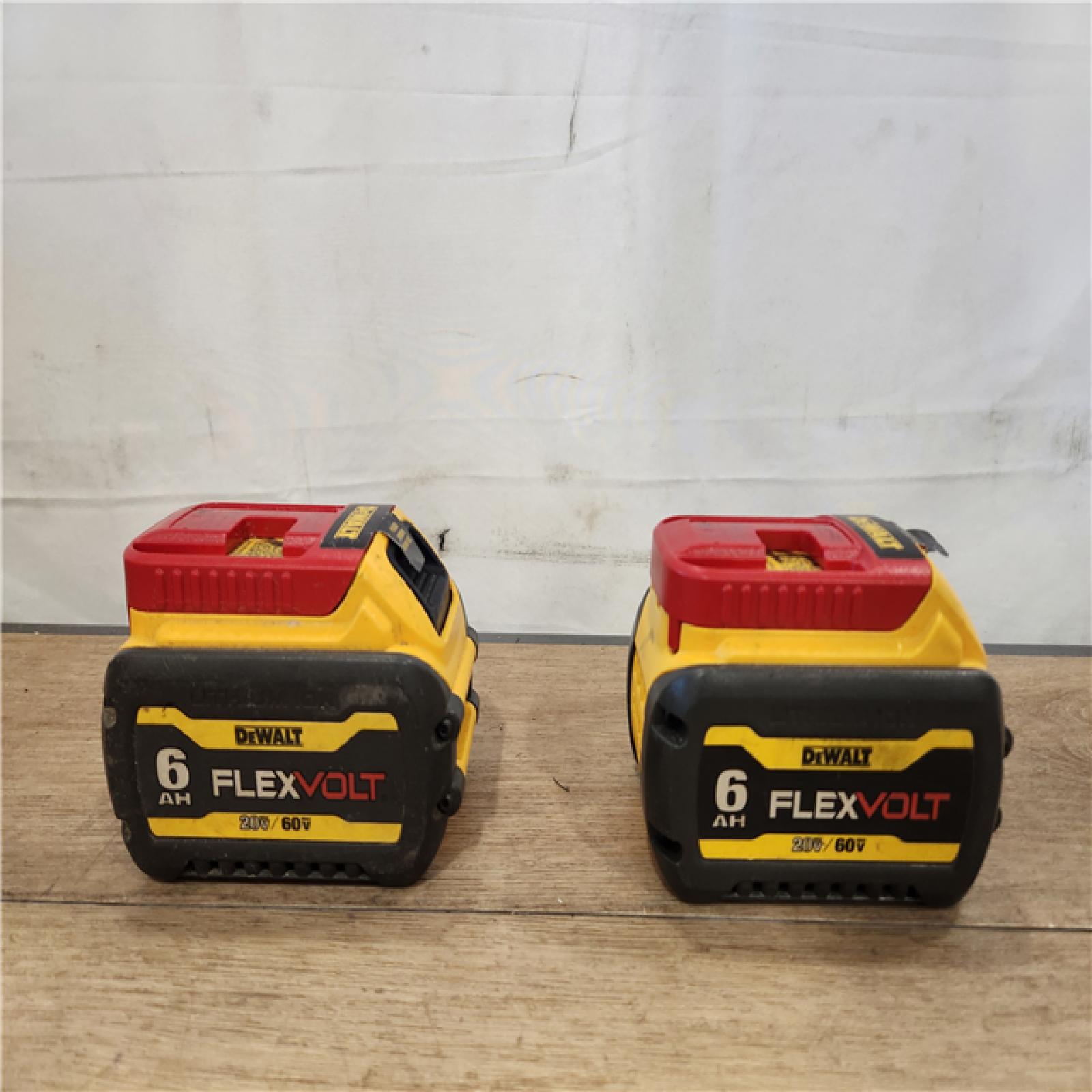 AS-IS- DEWALT FLEXVOLT 20V/60V MAX Lithium-Ion 6.0Ah Battery Pack (2 Pack)