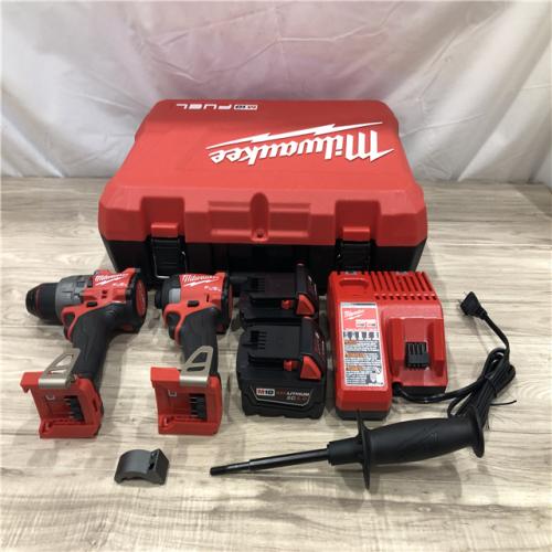 AS-IS Milwaukee FUEL 18V Lithium-Ion  Cordless Hammer Drill and Impact Driver Combo Kit