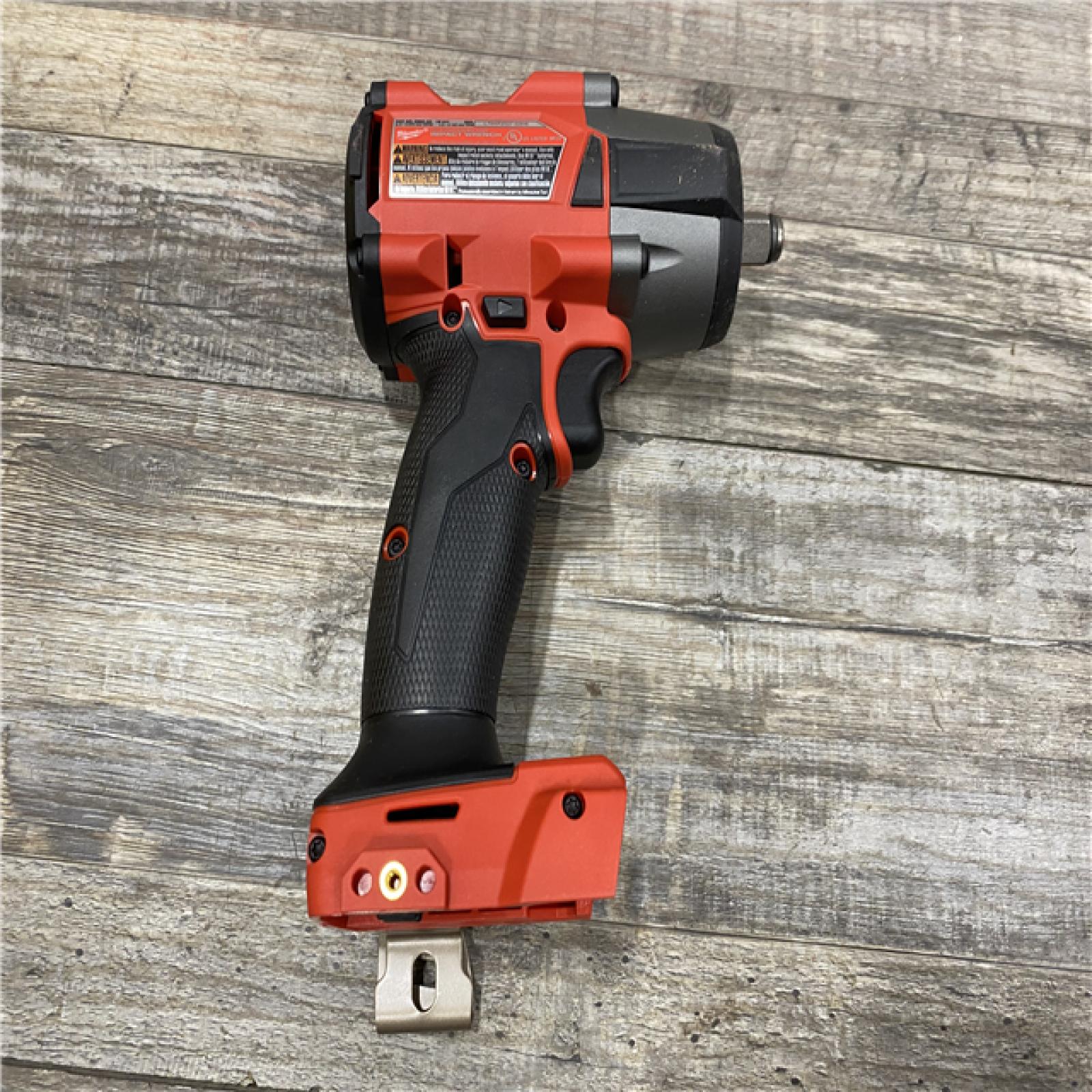 AS-IS Milwaukee FUEL 18V Lithium-Ion Brushless Cordless 1/2 in. Mid-Torque Impact Wrench with Friction Ring Kit