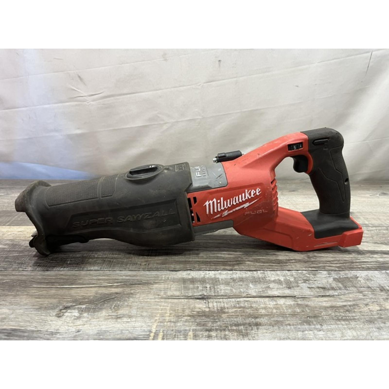 AS-IS Milwaukee FUEL 18V Lithium-Ion Brushless Cordless Super SAWZALL Orbital Reciprocating Saw (Tool-Only)