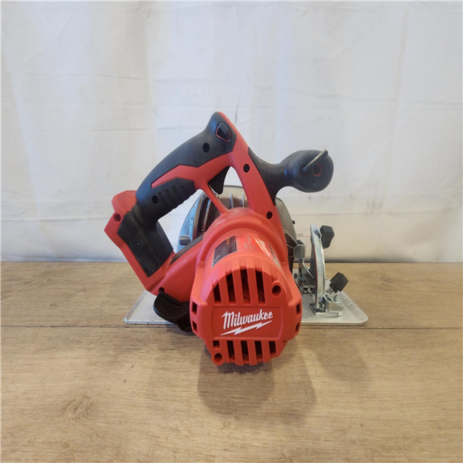 AS-IS- Milwaukee 18V Lithium-Ion Cordless 6-1/2 in. Circular Saw (Tool-Only)