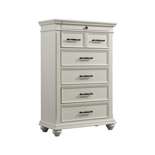 Phoenix NEW Brooks Antique White 6-Drawer 36 in. Wide Chest of Drawers