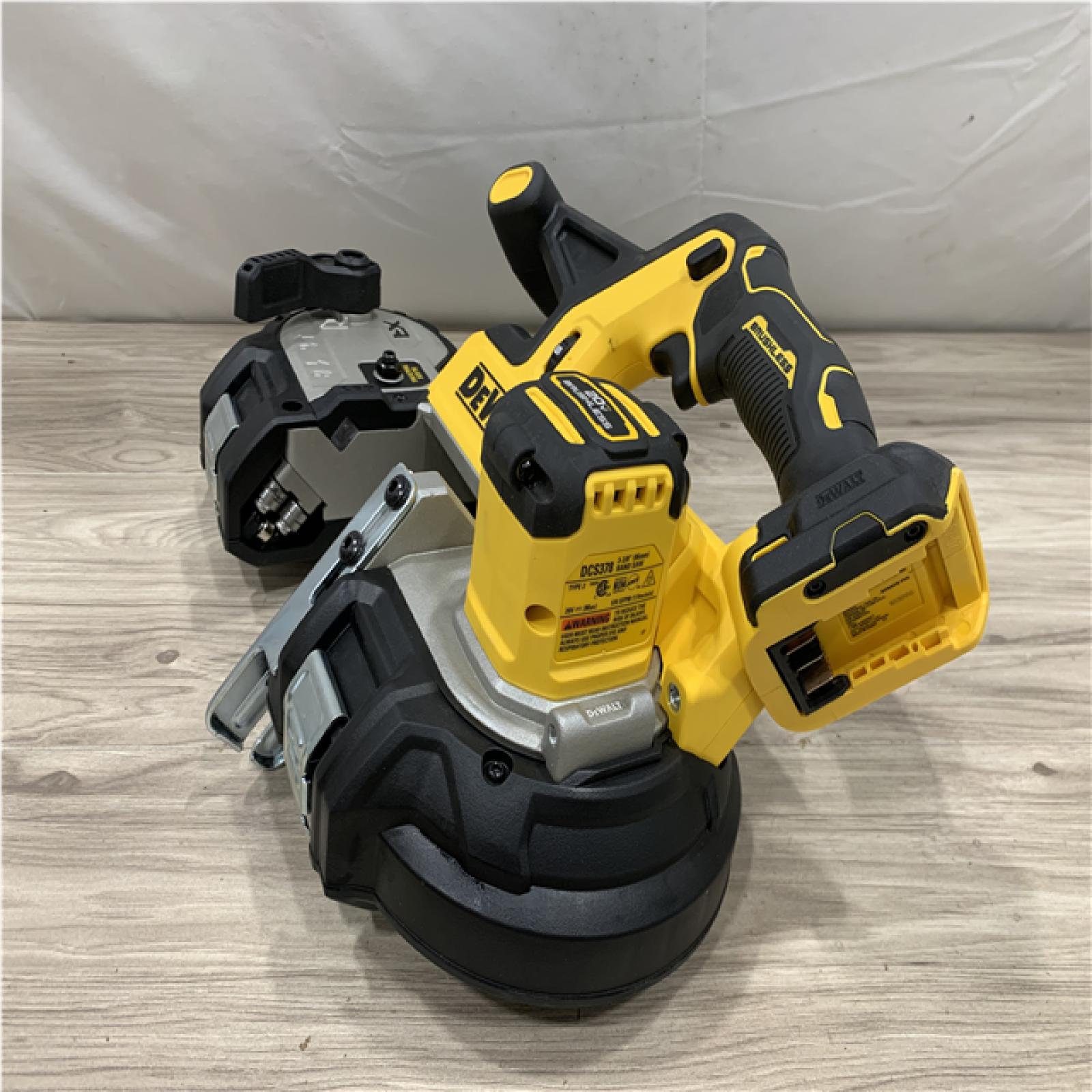 AS-IS DEWALT 20-Volt MAX 3-3/8 in. Cordless Brushless Bandsaw (Tool-Only)
