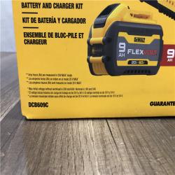 NEW- DEWALT 20V/60V MAX FLEXVOLT Lithium-Ion 9.0Ah Battery and Charger Starter Kit