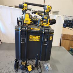 AS-IS- DEWALT 20V Lithium-Ion Cordless 6-Tool Combo Kit with 5.0 Ah and 2.0 Ah Batteries  Charger and Tough System 2.0 Rolling Toolbox
