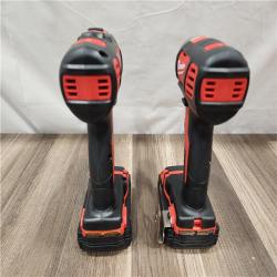 AS-IS- Milwaukee 18V Cordless Brushed 2-Tool Drill/Driver and Impact Driver Kit