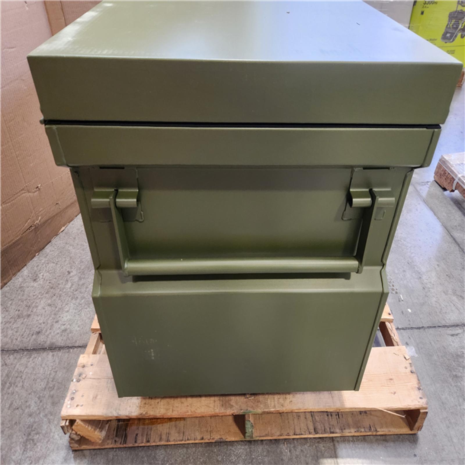 Phoenix NEW Husky 48 in. W x 24 in. D x 27.6 in. H Matte Army Green Steel Jobsite Box