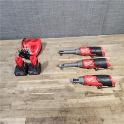 HOUSTON LOCATION - AS-IS MILWAUKEE 3 TOOL COMBO KIT W/ (2) BATTERY & CHARGER