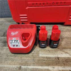 HOUSTON LOCATION - AS-IS (APPEARS LIKE NEW) M12 12-Volt Lithium-Ion Force Logic Cordless Press Tool Kit (3 Jaws Included) with Two 1.5 Ah Battery and Hard Case