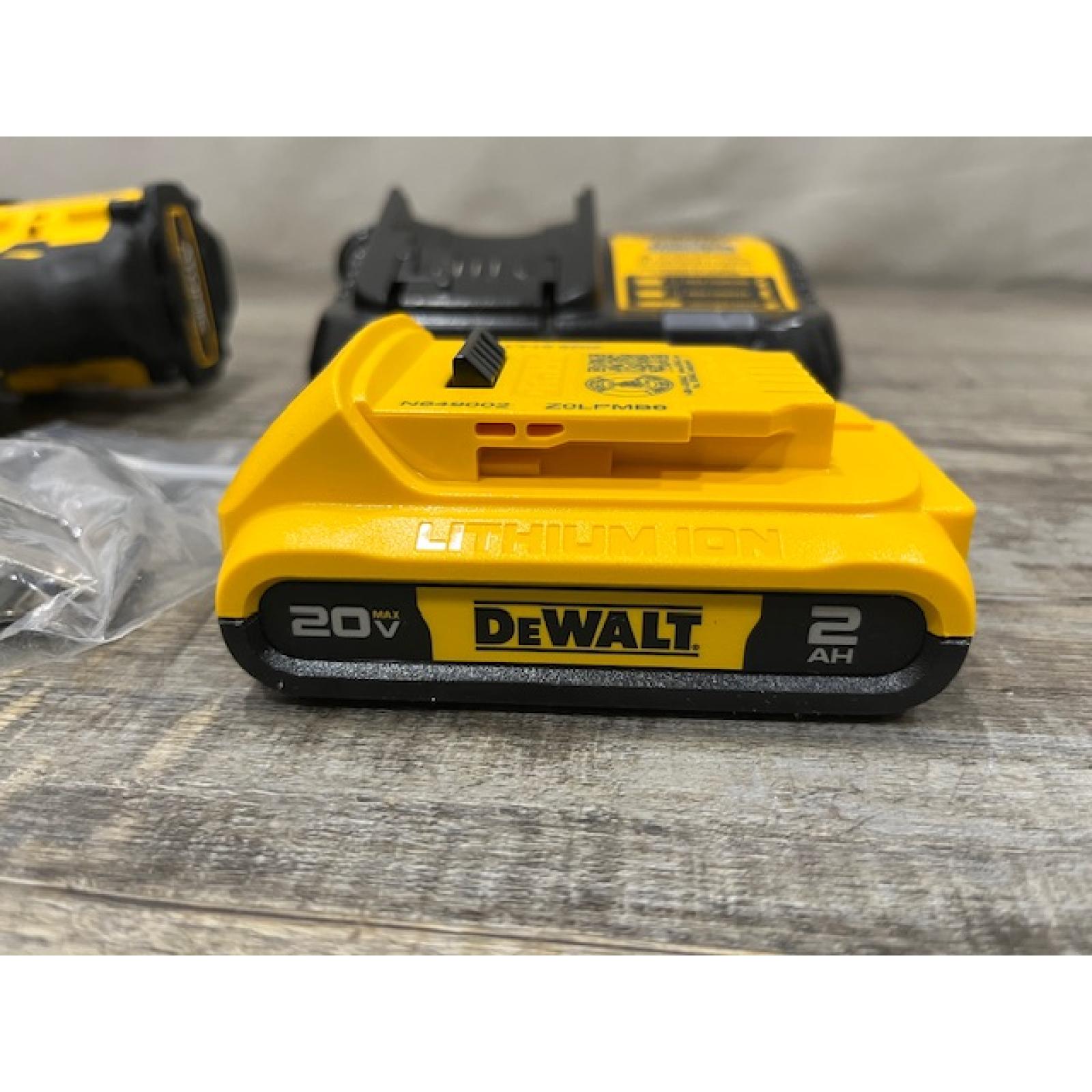 AS-IS DEWALT Atomic 20V Lithium-Ion Cordless Compact 1/2 in. Drill/Driver Kit