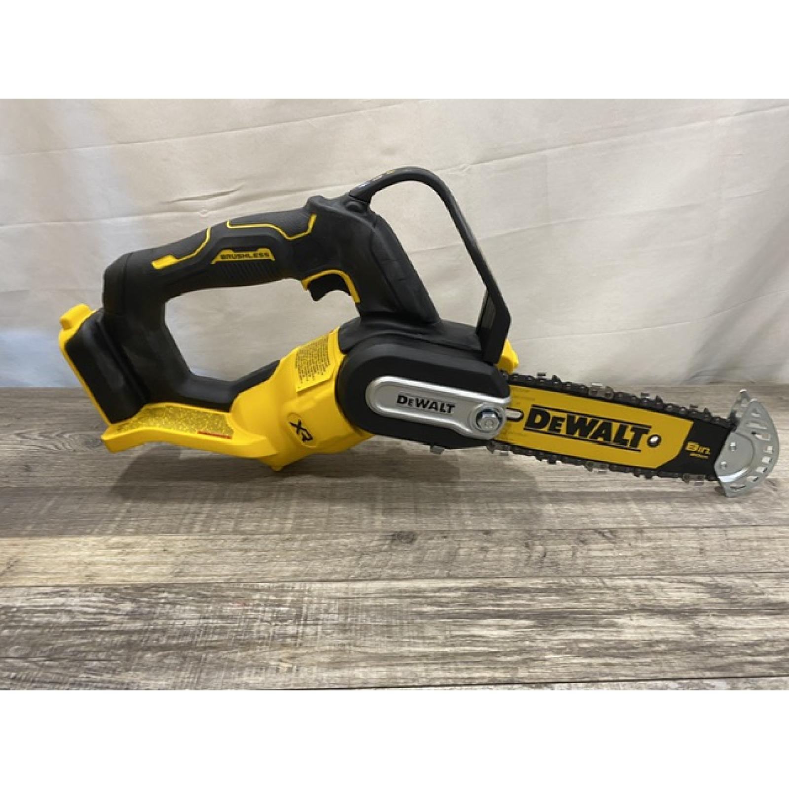 AS-IS DEWALT 20V MAX 8 in. Brushless Cordless Battery Powered Pruning Chainsaw (Tool Only)