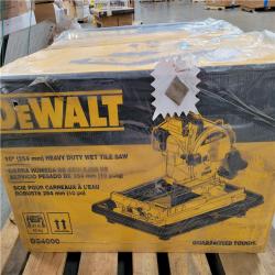 CALIFORNIA AS-IS DEWALT 10 (254mm) HEAVY DUTY WET TILE SAW