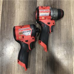 AS-IS Milwaukee FUEL 12-Volt Lithium-Ion Brushless Cordless Hammer Drill and Impact Driver Combo Kit