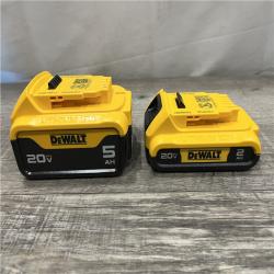 AS-IS DEWALT 20V MAX Lithium-Ion Battery Kit with 5.0Ah and 2.0Ah Battery and Charger