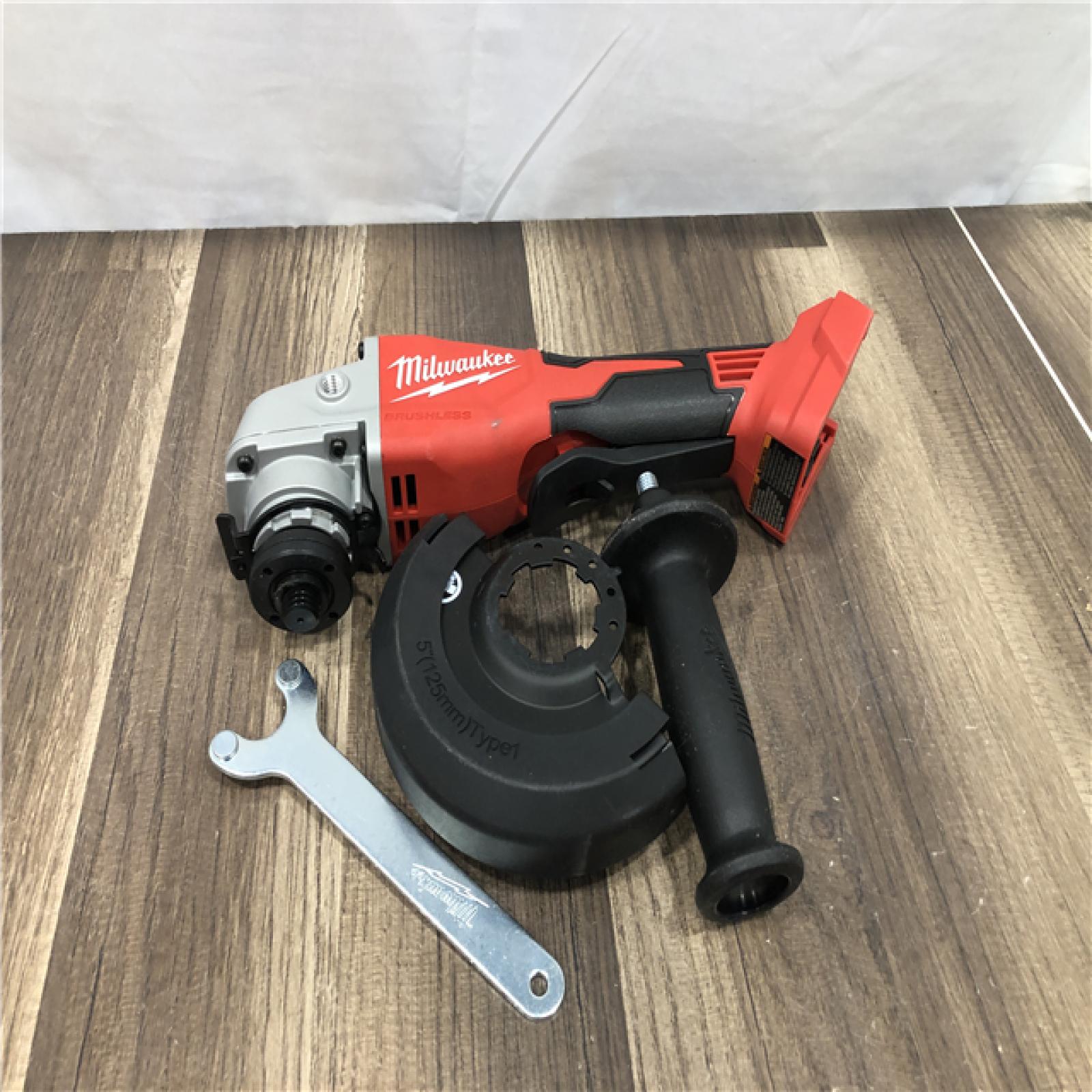 AS-IS Milwaukee 18V Lithium-Ion Brushless Cordless 4-1/2 in./5 in. Grinder w/Paddle Switch (Tool-Only)