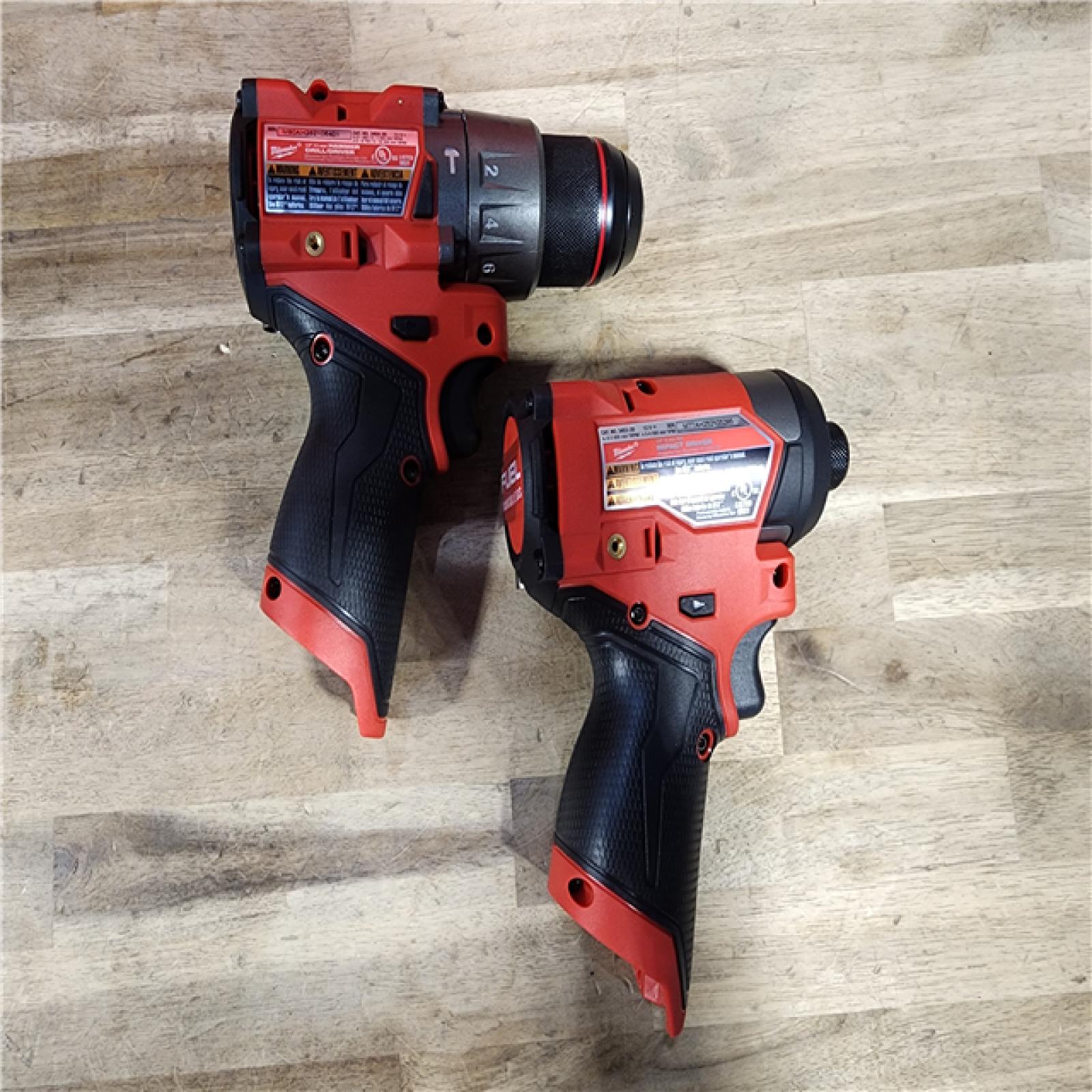 HOUSTON LOCATION - AS-IS (APPEARS LIKE NEW) Milwaukee 3497-22 12V Brushless Hammer Drill and Impact Driver Combo Kit