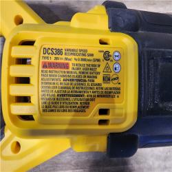 HOUSTON LOCATION - AS-IS DeWalt 20V MAX Lithium Ion Cordless Brushless Reciprocating Saw with FLEXVOLT ADVANTAGE (Tool Only)