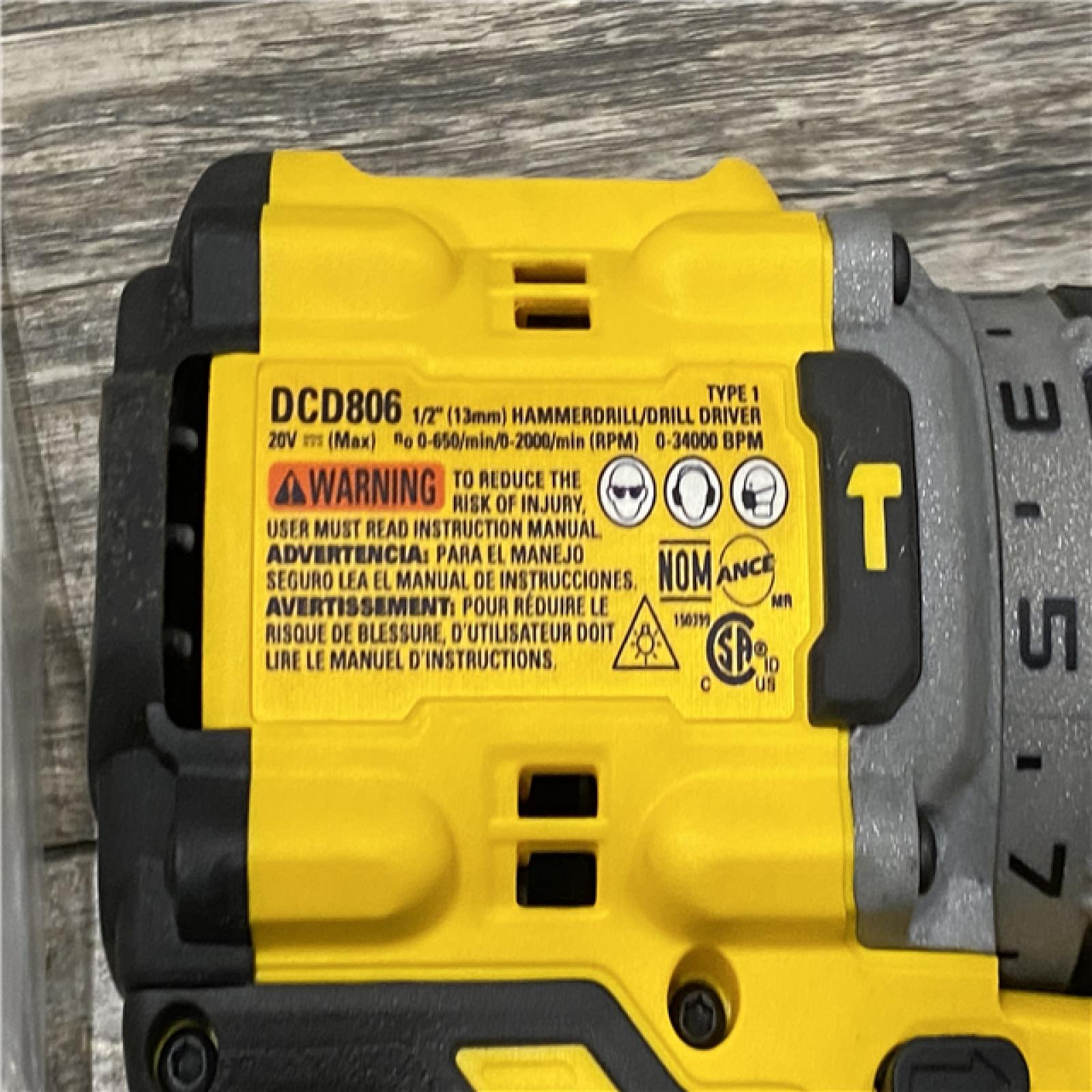 AS-IS DEWALT 20V XR Brushless Cordless 1/2 in. Hammer Drill (Tool-Only)