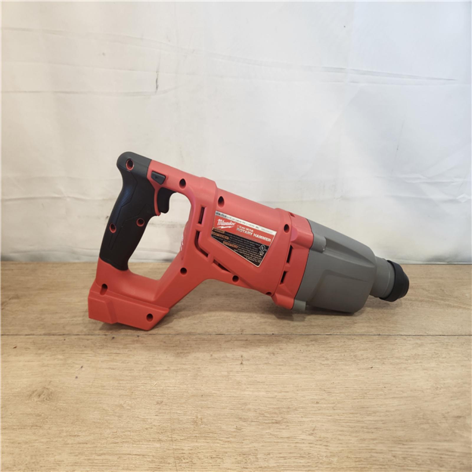AS-IS- Milwaukee  M18 FUEL 18V Lithium-Ion Brushless Cordless 1 in. SDS-Plus D-Handle Rotary Hammer (Tool-Only)