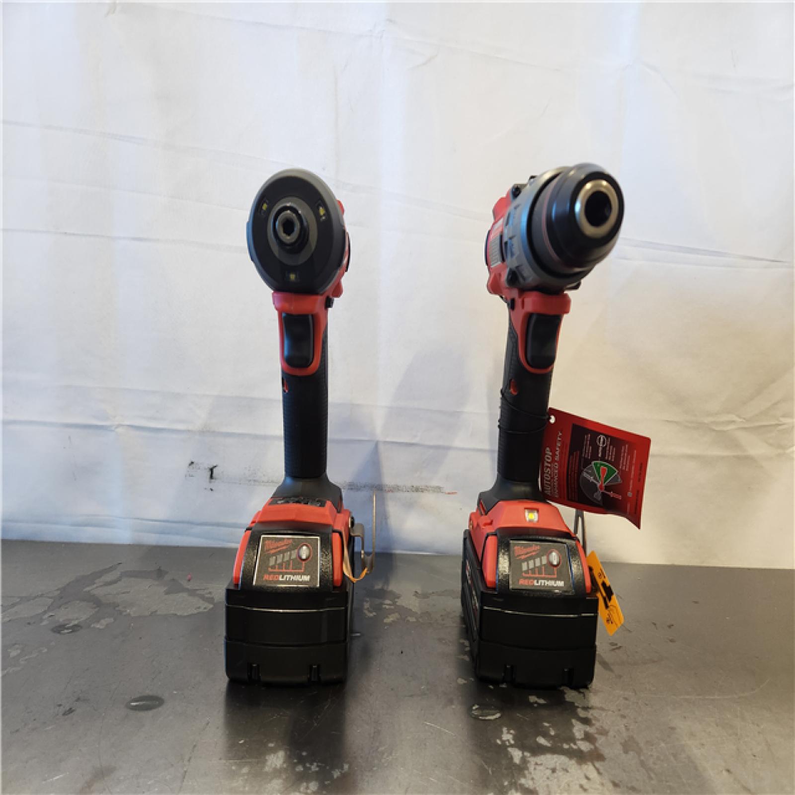 AS-IS- Milwaukee FUEL 18V Lithium-Ion Brushless Cordless Hammer Drill and Impact Driver Combo Kit