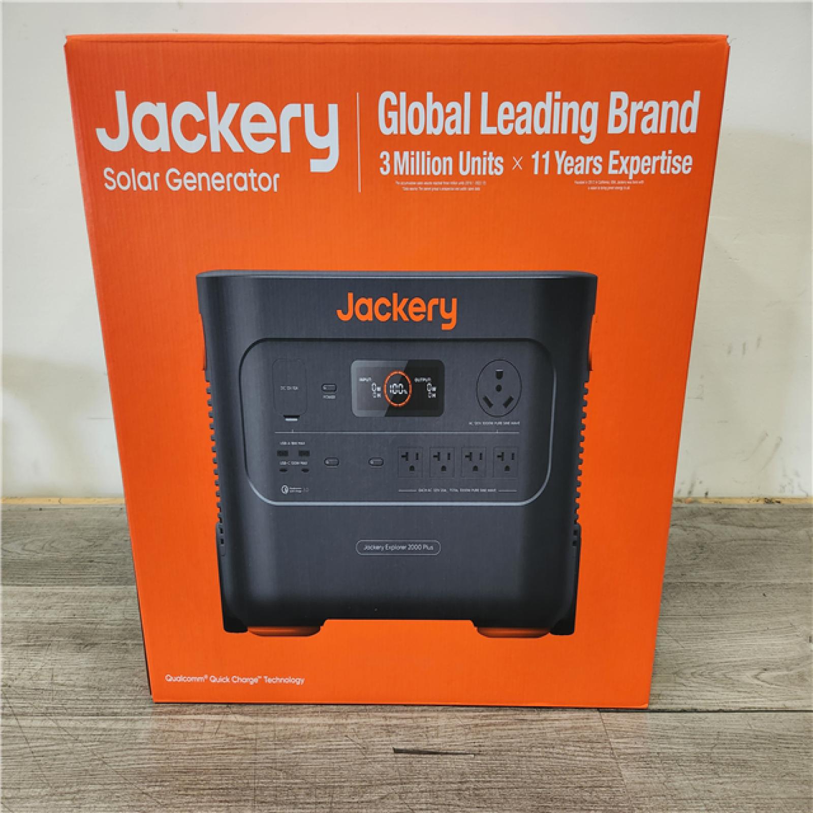 Phoenix Location NEW Jackery Solar Generator Explorer 2000 Plus 2042.8Wh/ 3000W Model No. Je-2000C (SEALED)