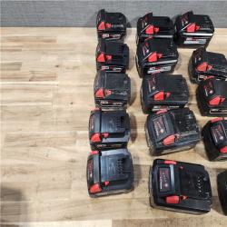 HOUSTON LOCATION - AS - IS MILWAUKEE BATTERY PACK QTY - 15