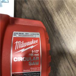 AS-IS Milwaukee  18V Lithium-Ion Cordless 6-1/2 in. Circular Saw (Tool-Only)