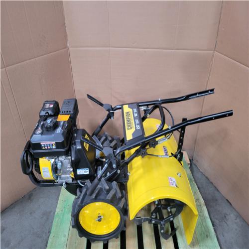 CALIFORNIA AS-IS CHAMPION 22 REAR TINE TILLER W 224CC MOTOR