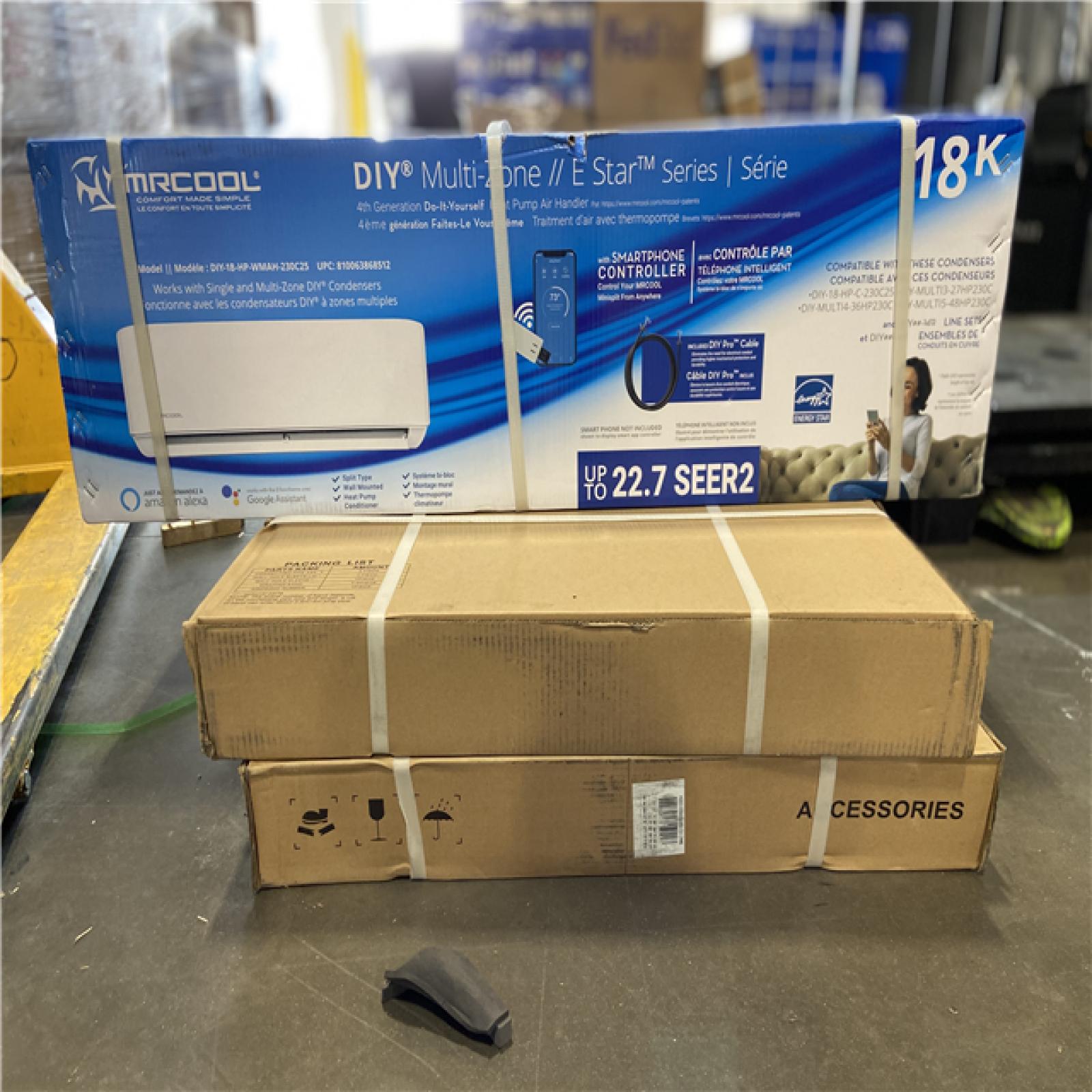 DALLAS LOCATION - MRCOOL® E Star DIY 4th Gen 18k BTU Ductless Mini-Split Air Handler 208-230V/60Hz