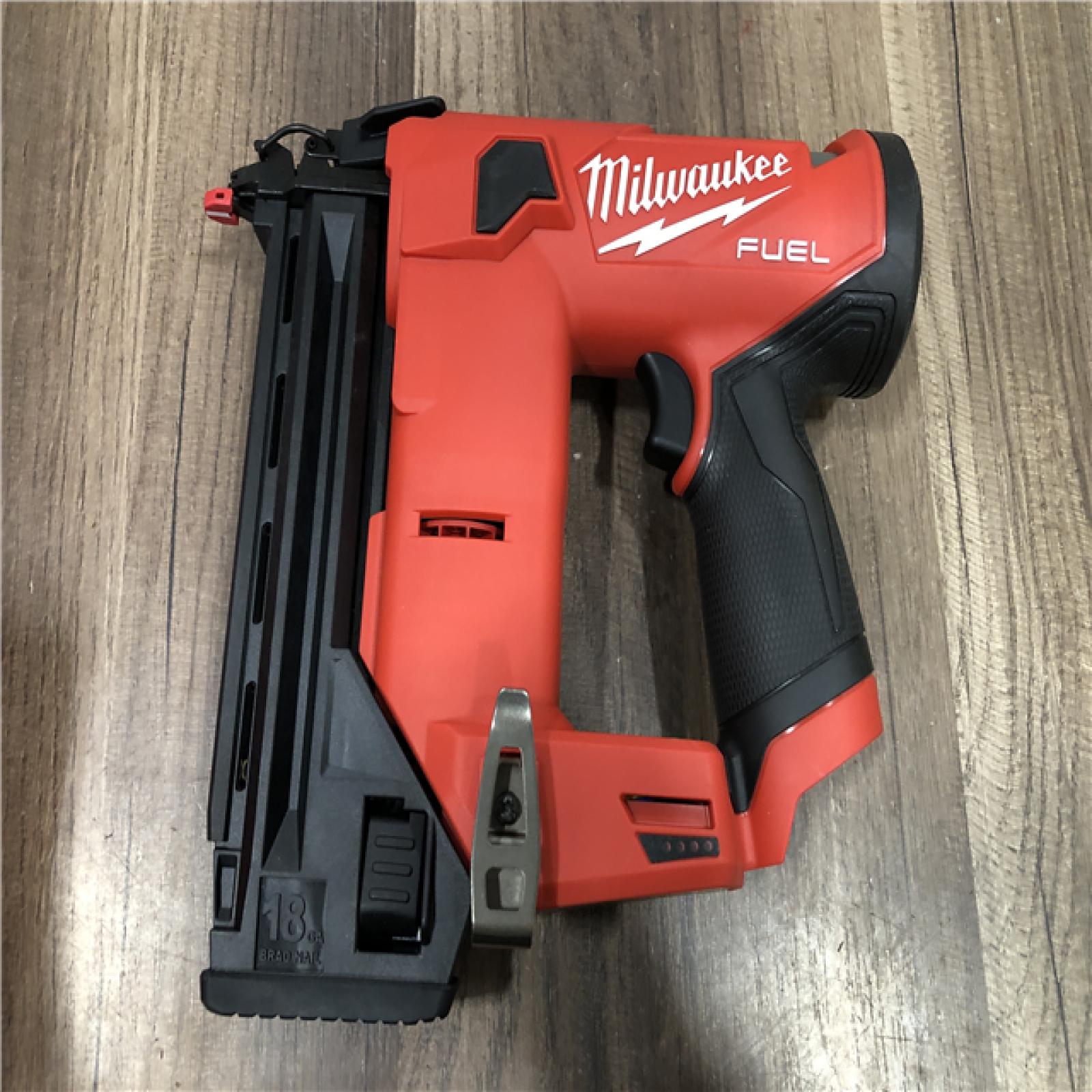 AS-IS Milwaukee  FUEL 12-Volt Lithium-Ion Brushless Cordless 18-Gauge 1-1/2 in. Compact Brad Nailer (Tool Only)