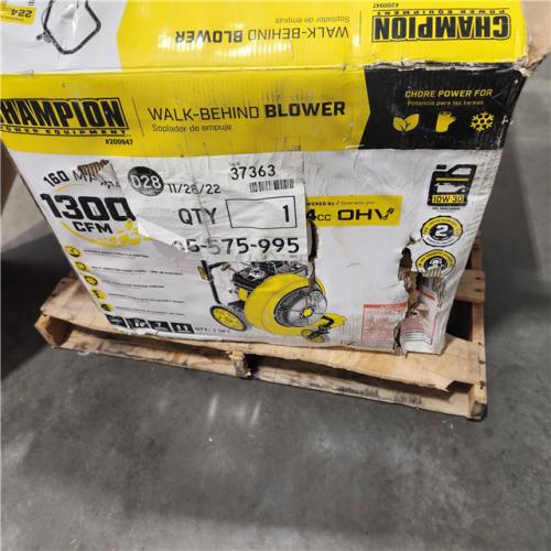 Dallas Location - As-Is Champion Power Equipment 160 MPH 1300 CFM 224 cc Gas Leaf Blower-appear Like New Condition