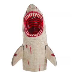 DALLAS LOCATION - Home Accents Holiday 7 ft. Dead Water LED Megalodon Shark