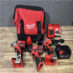 Houston Location Milwaukee Screwdriver and Impact Driver and Hammer Drill Driver and Batteries QTY/2 with Charger