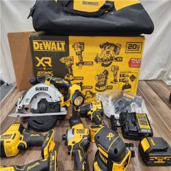 GOOD DEWALT 20-Volt MAX Lithium-Ion Cordless 7-Tool Combo Kit with 2.0 Ah Battery, 5.0 Ah Battery and Charger