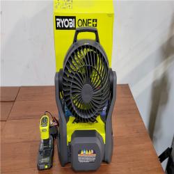 California NEW Ryobi One+ 18V 7.5 Bucket Top Misting Fan Kit  Includes (1) Battery & Charger