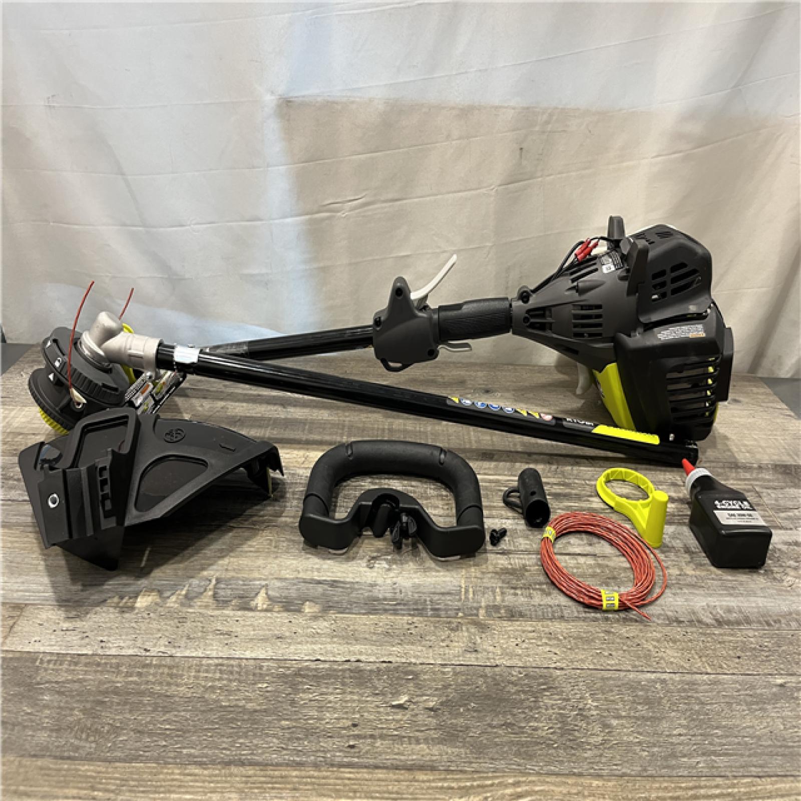 AS-IS RYOBI 4-Stroke 30 cc Attachment Capable Straight Shaft Gas Trimmer