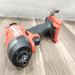 AS-IS- Milwaukee 18V Lithium-Ion Brushless Cordless 1/4 Hex Impact Driver (Tool-Only)