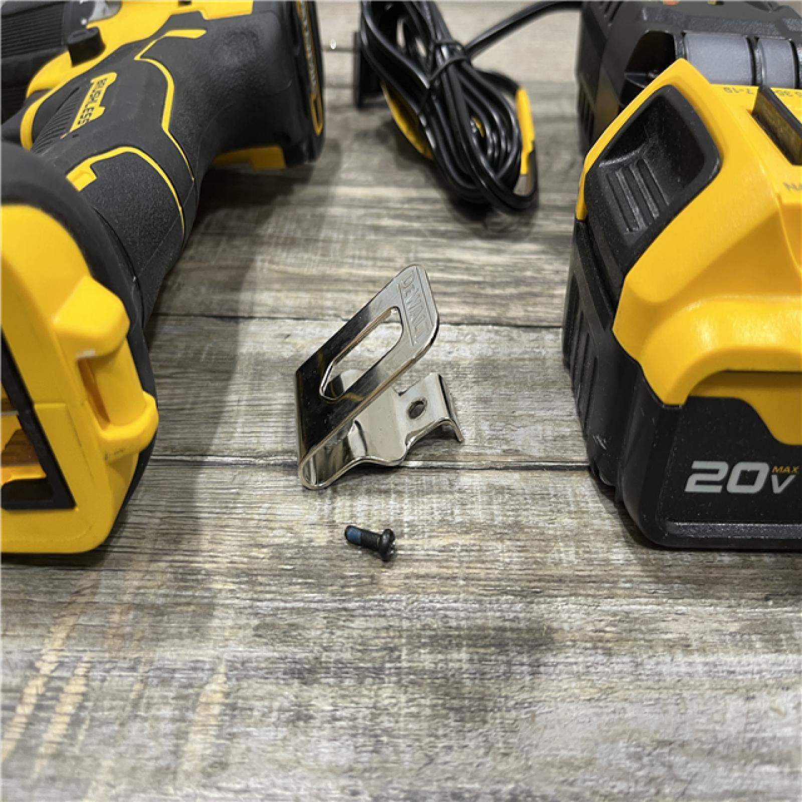 AS-IS DEWALT ATOMIC 20V Lithium-Ion Cordless 1/2 in. Hammer Drill Kit