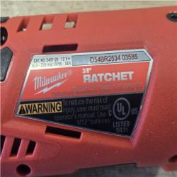 AS-IS Milwaukee 12V Lithium-Ion Cordless 3/8 in. Ratchet (Tool-Only)