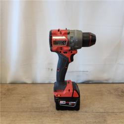 AS-IS- Milwaukee Hammer Drill Driver Kit with Batteries  Charger & Tool Case  Red