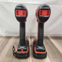 AS-IS- Milwaukee 18V Cordless Brushed 2-Tool Drill/Driver and Impact Driver Kit