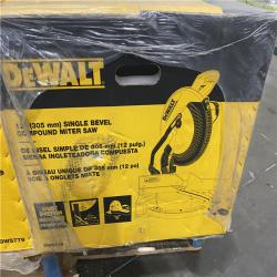 NEW- DeWalt 15 Amp Corded 12 in. Single Bevel Compound Miter Saw