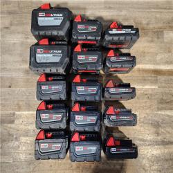 HOUSTON LOCATION - AS-IS MILWAUKEE BATTERY PACK QTY - 15
