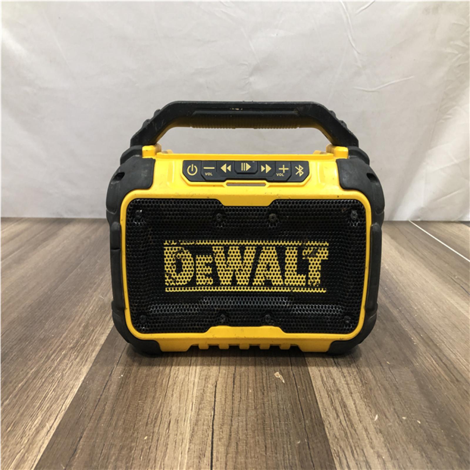 as-is DEWALT 20V MAX Cordless Bluetooth Speaker (Tool Only)
