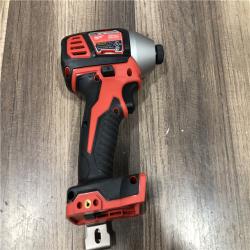 AS-IS Milwaukee M18 18V Lithium-Ion Cordless 1/4 in. Hex Impact Driver (Tool-Only)