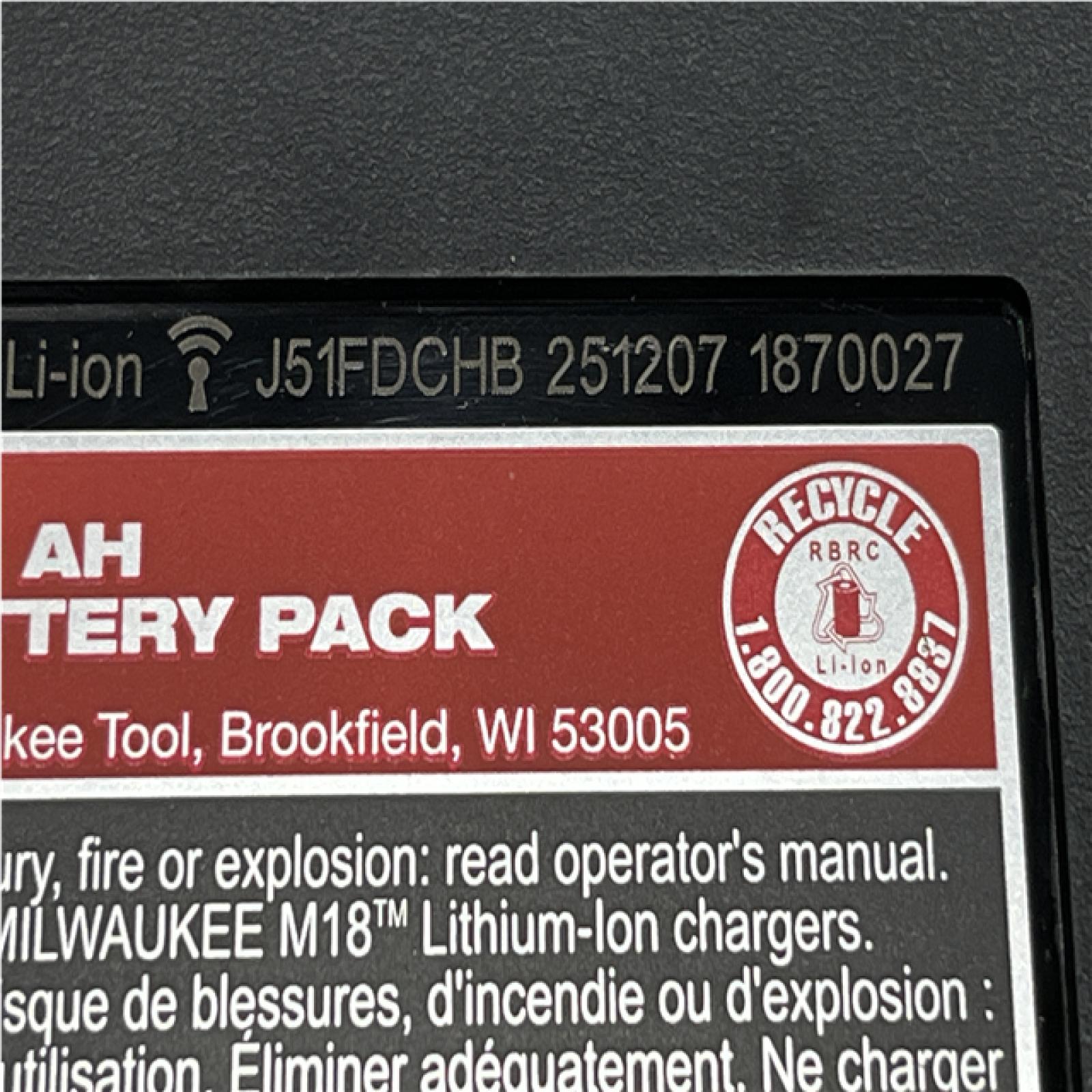 AS-IS Milwaukee 18-Volt Lithium-Ion High Output Starter Kit